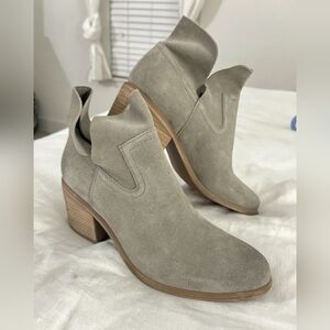BP grey suede booties fits size 8.5 perfect.